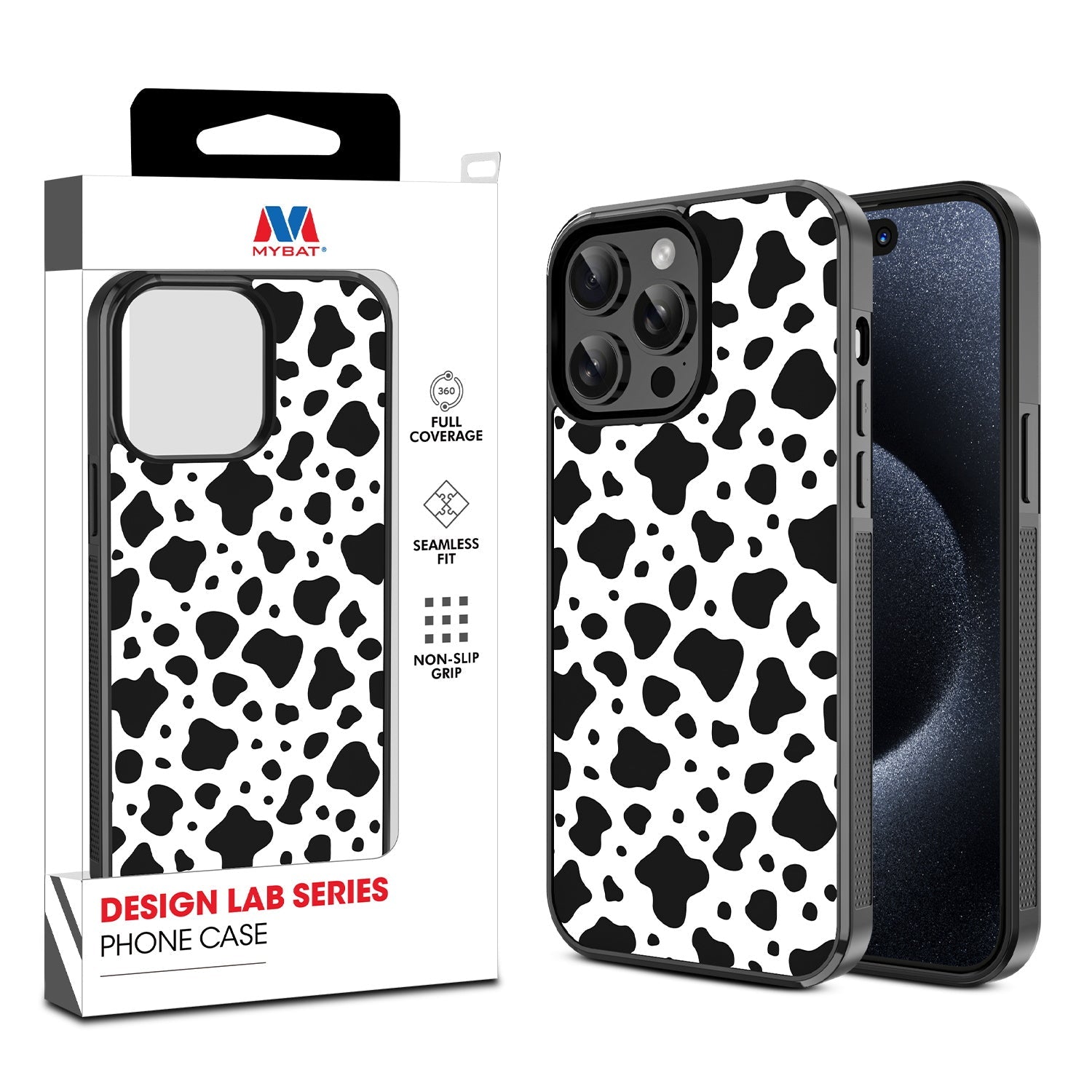 MyBat Design Lab Series Case for Apple iPhone 15 Pro (6.1) - Original Cow Print