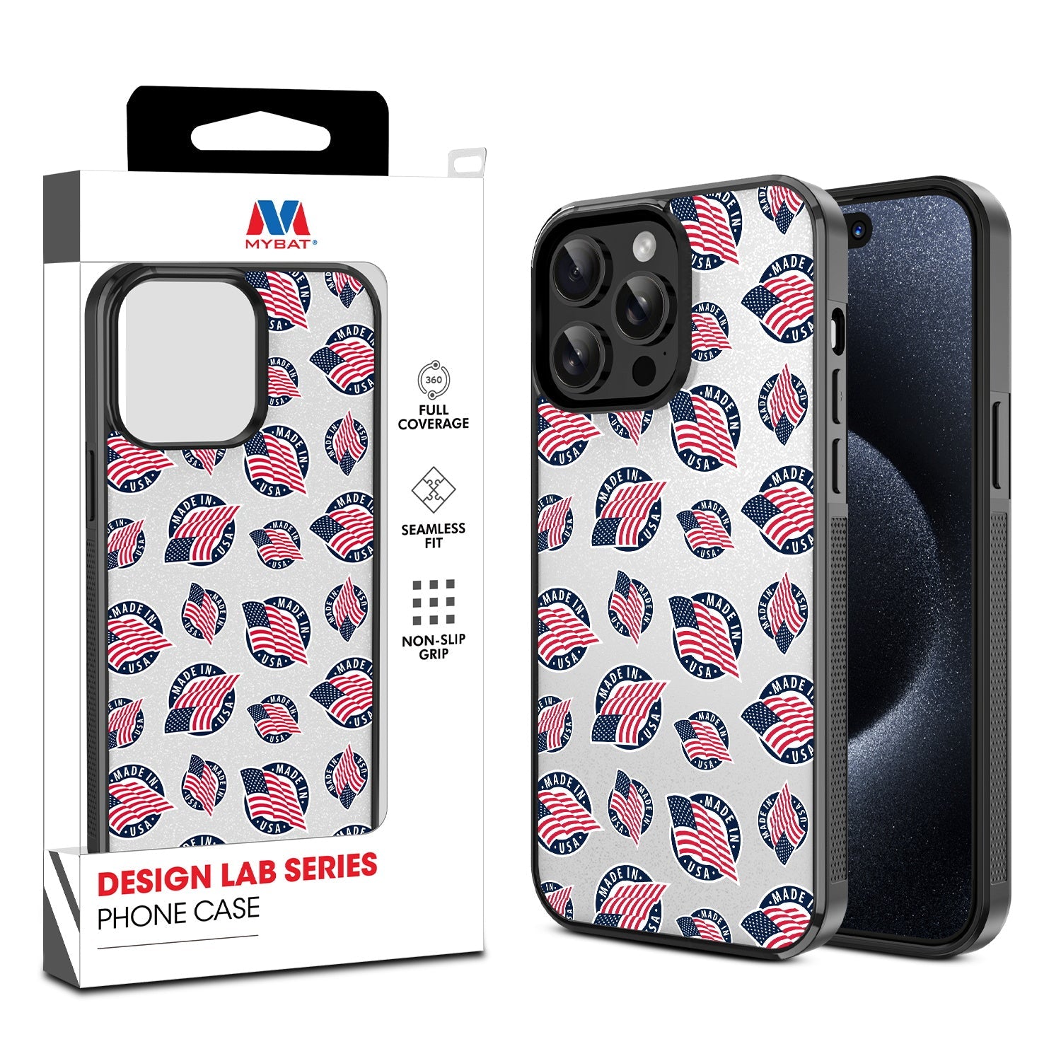 MyBat Design Lab Series Case for Apple iPhone 15 Pro (6.1) - Made in the USA