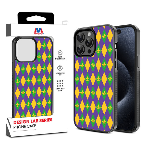 MyBat Design Lab Series Case for Apple iPhone 15 Pro (6.1) - Mardi Gras - MIP15PCSLESM057-1.jpg