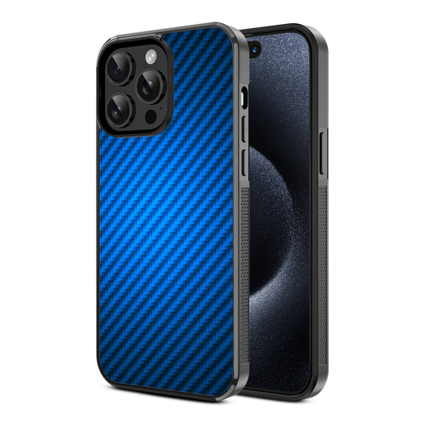 MyBat Design Lab Series Case for Apple iPhone 15 Pro (6.1) - Blue Carbon Fiber - MIP15PCSLESM084-2.jpg