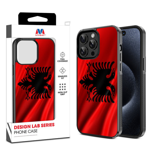 MyBat Design Lab Series Case for Apple iPhone 15 Pro (6.1) - Albania Flag - MIP15PCSLESM140-1.jpg