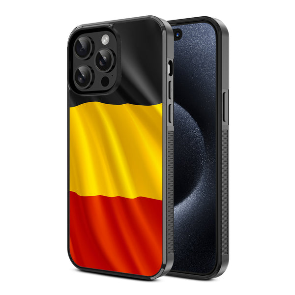 MyBat Design Lab Series Case for Apple iPhone 15 Pro (6.1) - Belgium Flag - MIP15PCSLESM142-2.jpg