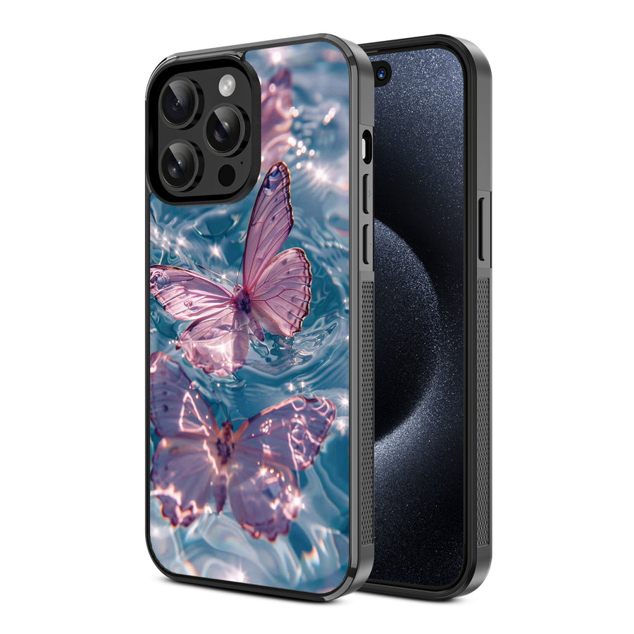 MyBat Design Lab Series Case for Apple iPhone 15 Pro (6.1) - Floating Butterflies - MIP15PCSLESM180-2.jpg