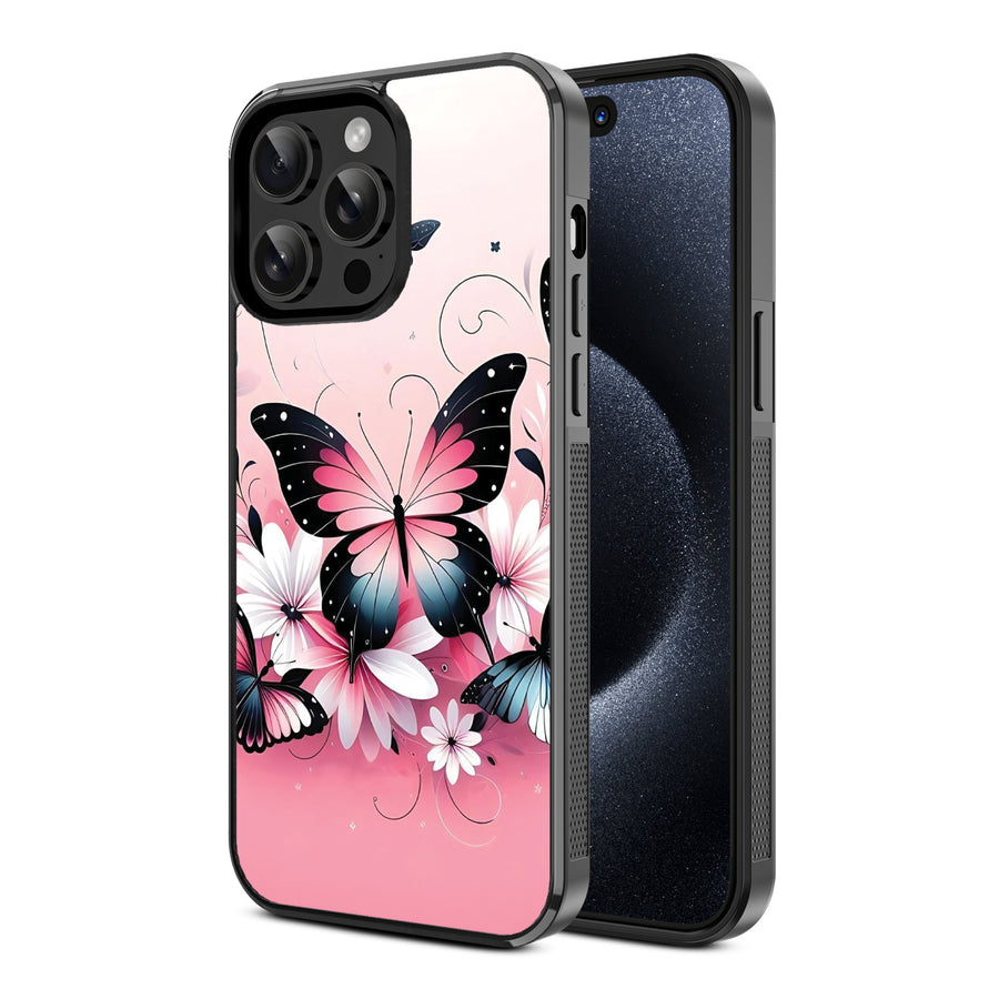 MyBat Design Lab Series Case for Apple iPhone 15 Pro (6.1) - Butterfly Bouquet - MIP15PCSLESM184-2.jpg