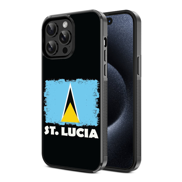 MyBat Design Lab Series Case for Apple iPhone 15 Pro (6.1) - St. Lucia Flag - MIP15PCSLESM262-2.jpg