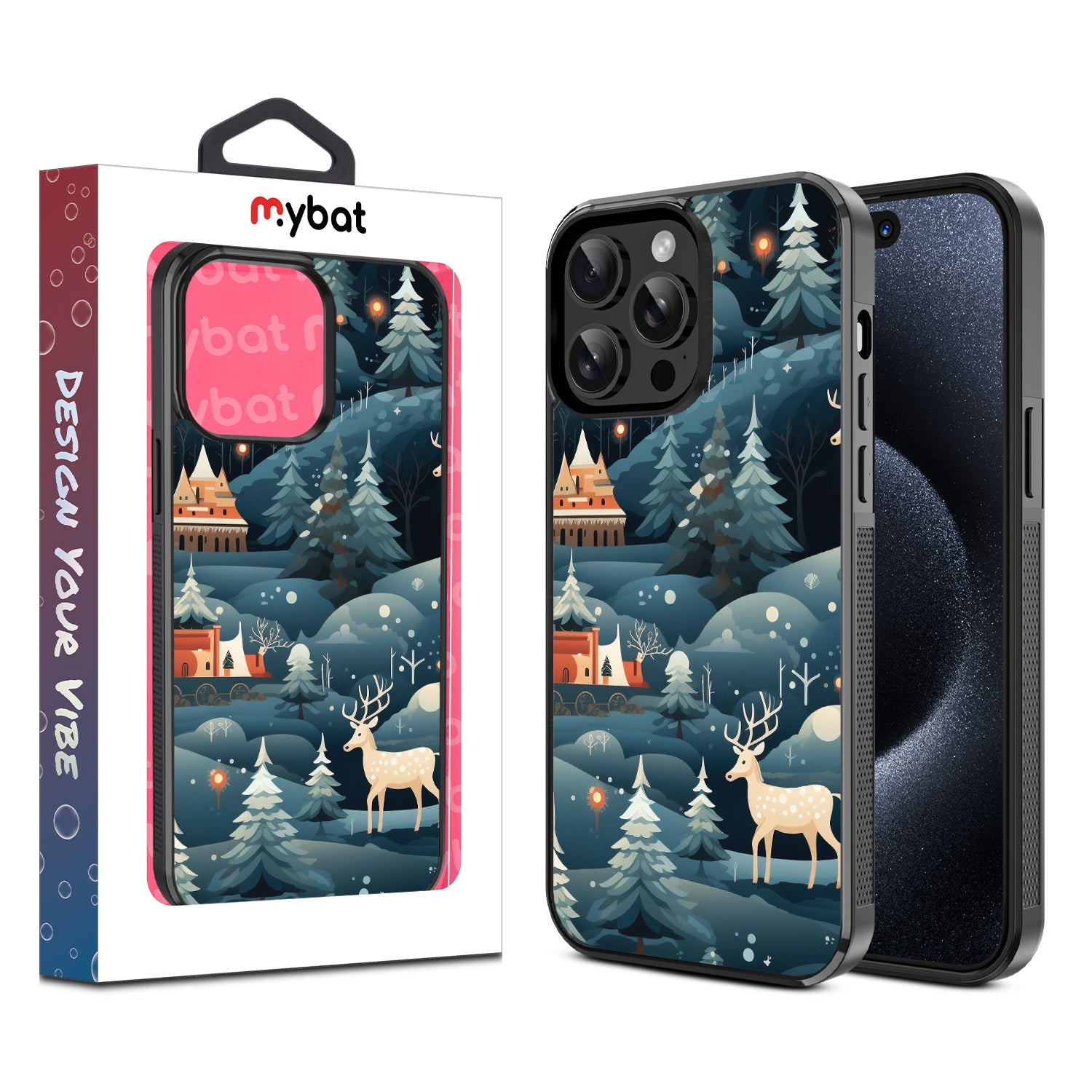 MyBat Design Lab Series Case for Apple iPhone 15 Pro (6.1) - Winter Wonderland