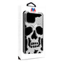 MyBat Skullcap Protector Cover for Apple iPhone 15 Pro - Silver Plating