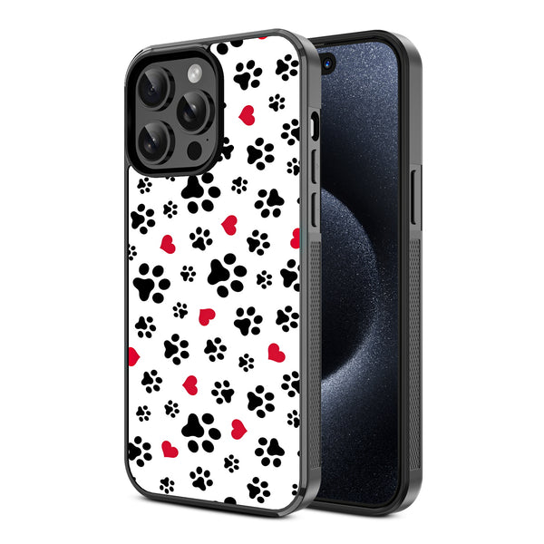 MyBat Design Lab Series Case for Apple iPhone 15 Pro Max (6.7) - Paw Prints and Hearts - MIP15PMCSLESM001-2.jpg