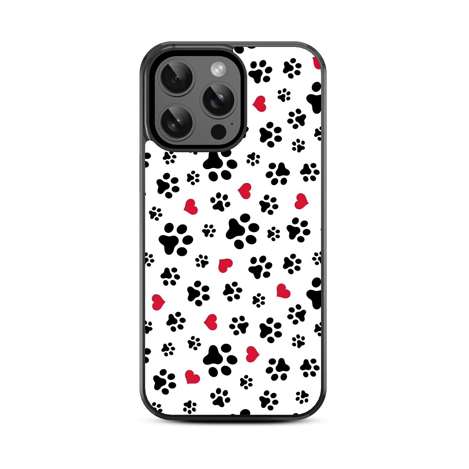 MyBat Design Lab Series Case for Apple iPhone 15 Pro Max (6.7) - Paw Prints and Hearts
