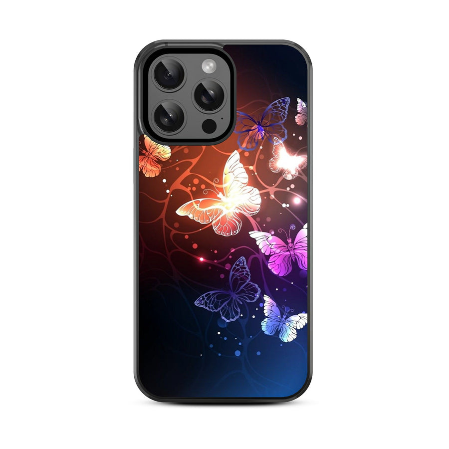 MyBat Design Lab Series Case for Apple iPhone 15 Pro Max (6.7) - Neon Butterflies