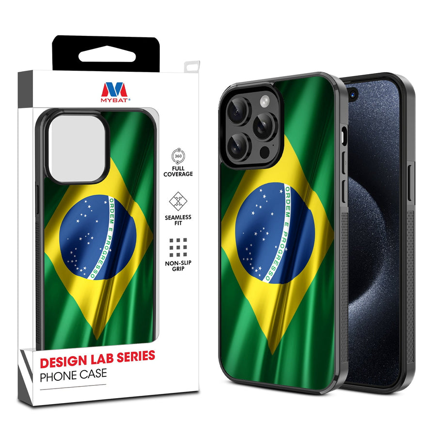 MyBat Design Lab Series Case for Apple iPhone 15 Pro Max (6.7) - Brazilian Flag