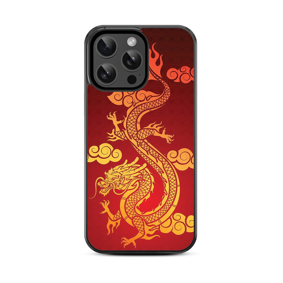 MyBat Design Lab Series Case for Apple iPhone 15 Pro Max (6.7) - Golden Dragon