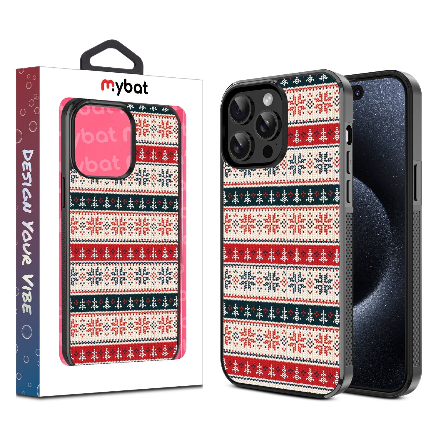 MyBat Design Lab Series Case for Apple iPhone 15 Pro Max (6.7) - Festive Flair