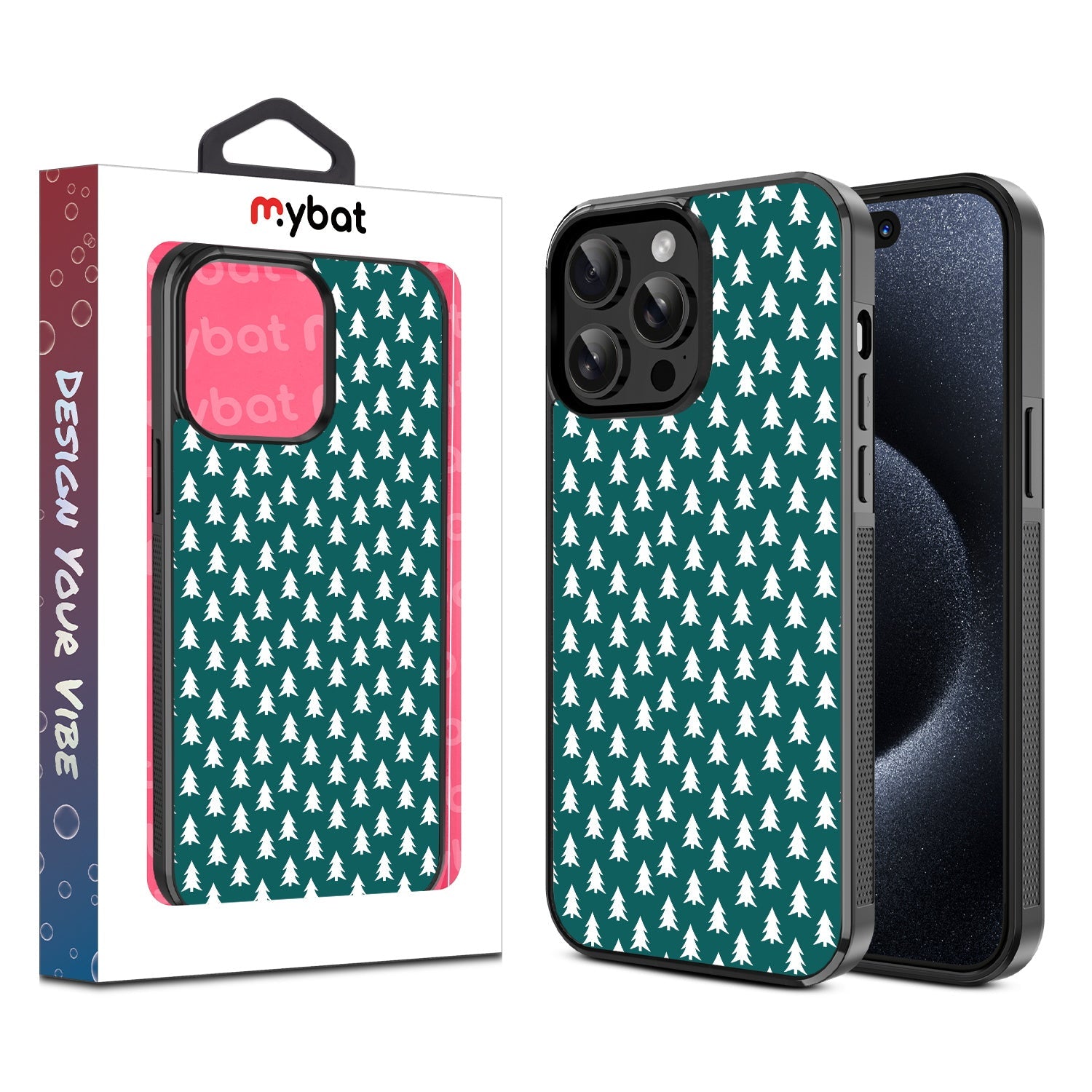 MyBat Design Lab Series Case for Apple iPhone 15 Pro Max (6.7) - Evergreen Forest
