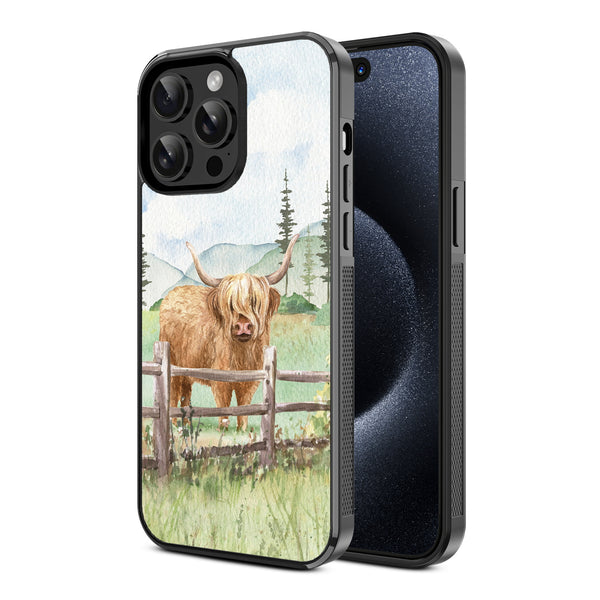 MyBat Design Lab Series Case for Apple iPhone 15 Pro Max - Highland Cow - MIP15PMCSLESM470-2.jpg