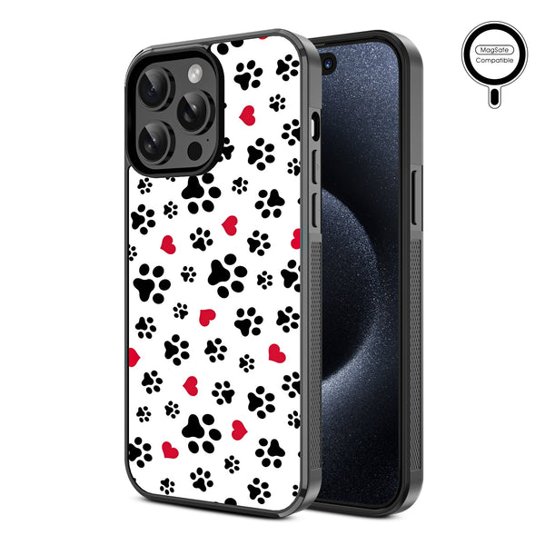 MyBat Design Lab Series MagSafe Case for Apple iPhone 15 Pro Max (6.7) - Paw Prints and Hearts - MIP15PMCSLESMSM001-2.jpg