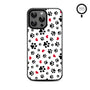 MyBat Design Lab Series MagSafe Case for Apple iPhone 15 Pro Max (6.7) - Paw Prints and Hearts