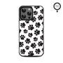 MyBat Design Lab Series MagSafe Case for Apple iPhone 15 Pro Max (6.7) - Black Paw Prints