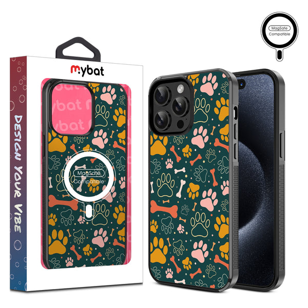 MyBat Design Lab Series MagSafe Case for Apple iPhone 15 Pro Max (6.7) - Paw Prints & Bones - MIP15PMCSLESMSM003-1.jpg