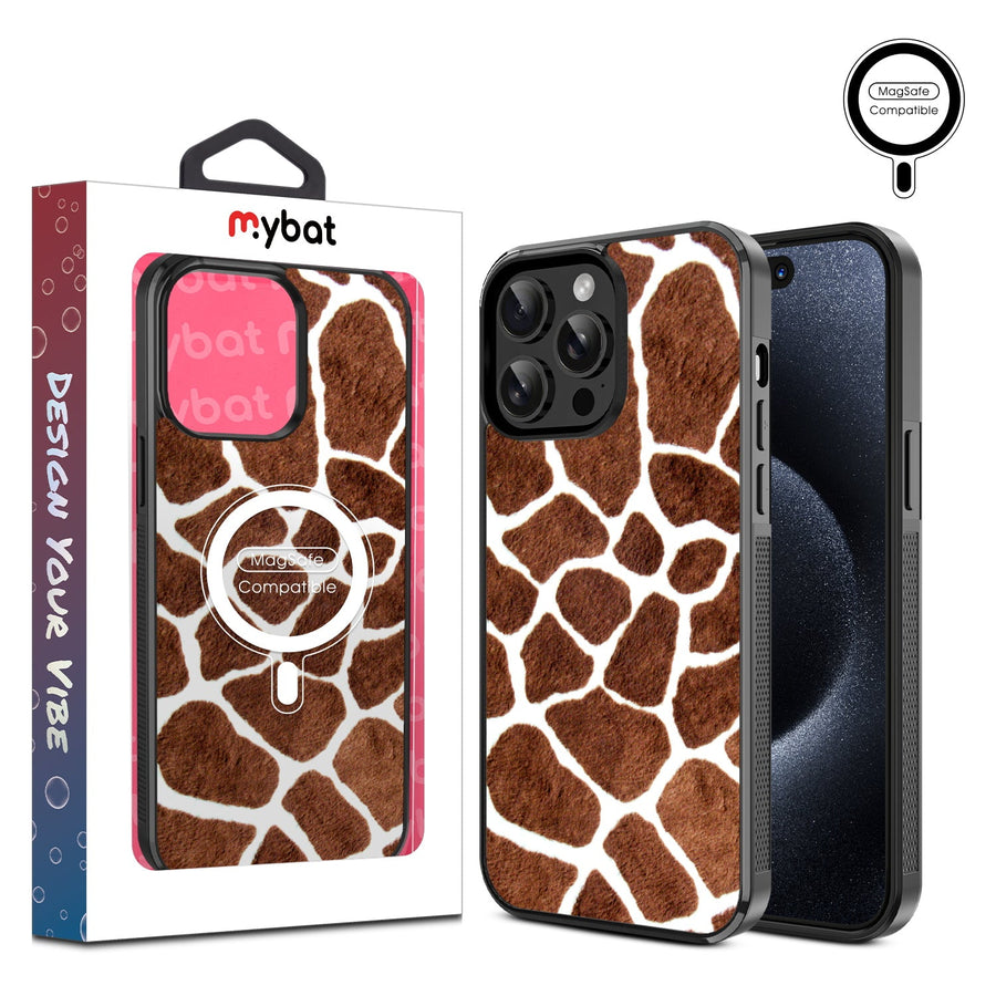 MyBat Design Lab Series MagSafe Case for Apple iPhone 15 Pro Max (6.7) - Giraffe spots