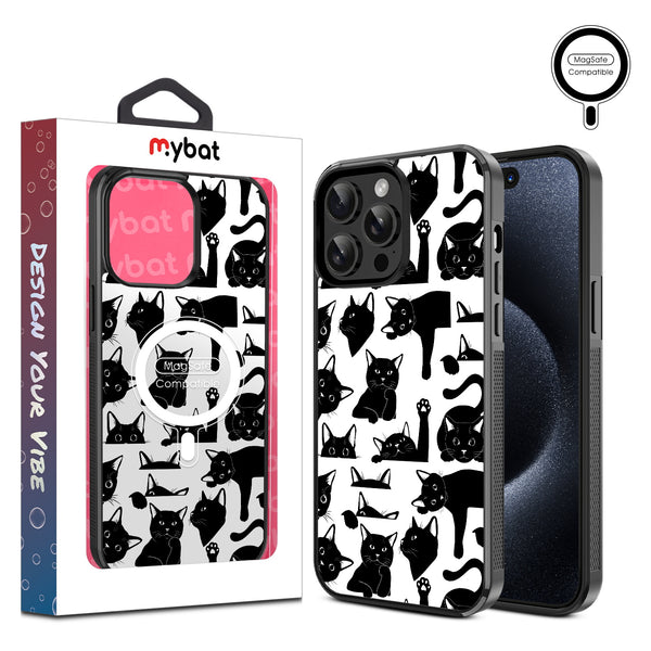 MyBat Design Lab Series MagSafe Case for Apple iPhone 15 Pro Max (6.7) - Black Cats - MIP15PMCSLESMSM017-1.jpg
