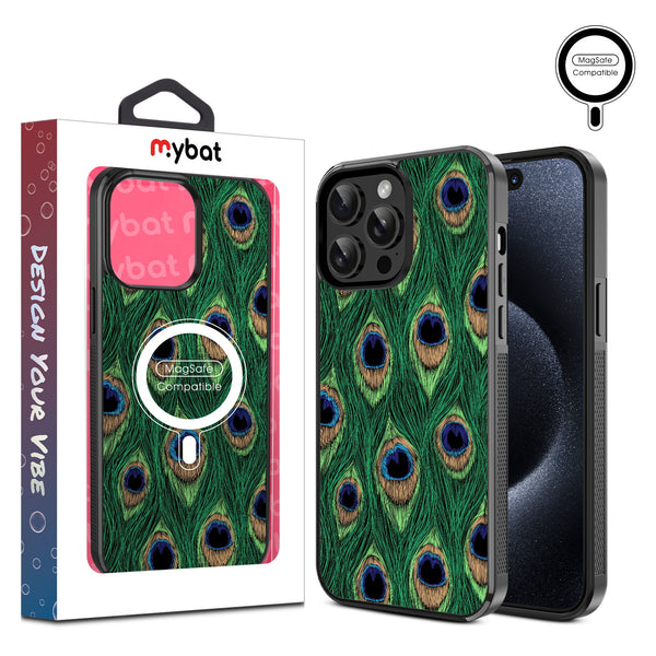 MyBat Design Lab Series MagSafe Case for Apple iPhone 15 Pro Max (6.7) - Peacock Feathers - MIP15PMCSLESMSM018-1.jpg