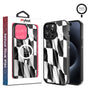 MyBat Design Lab Series MagSafe Case for Apple iPhone 15 Pro Max (6.7) - Racing Flag