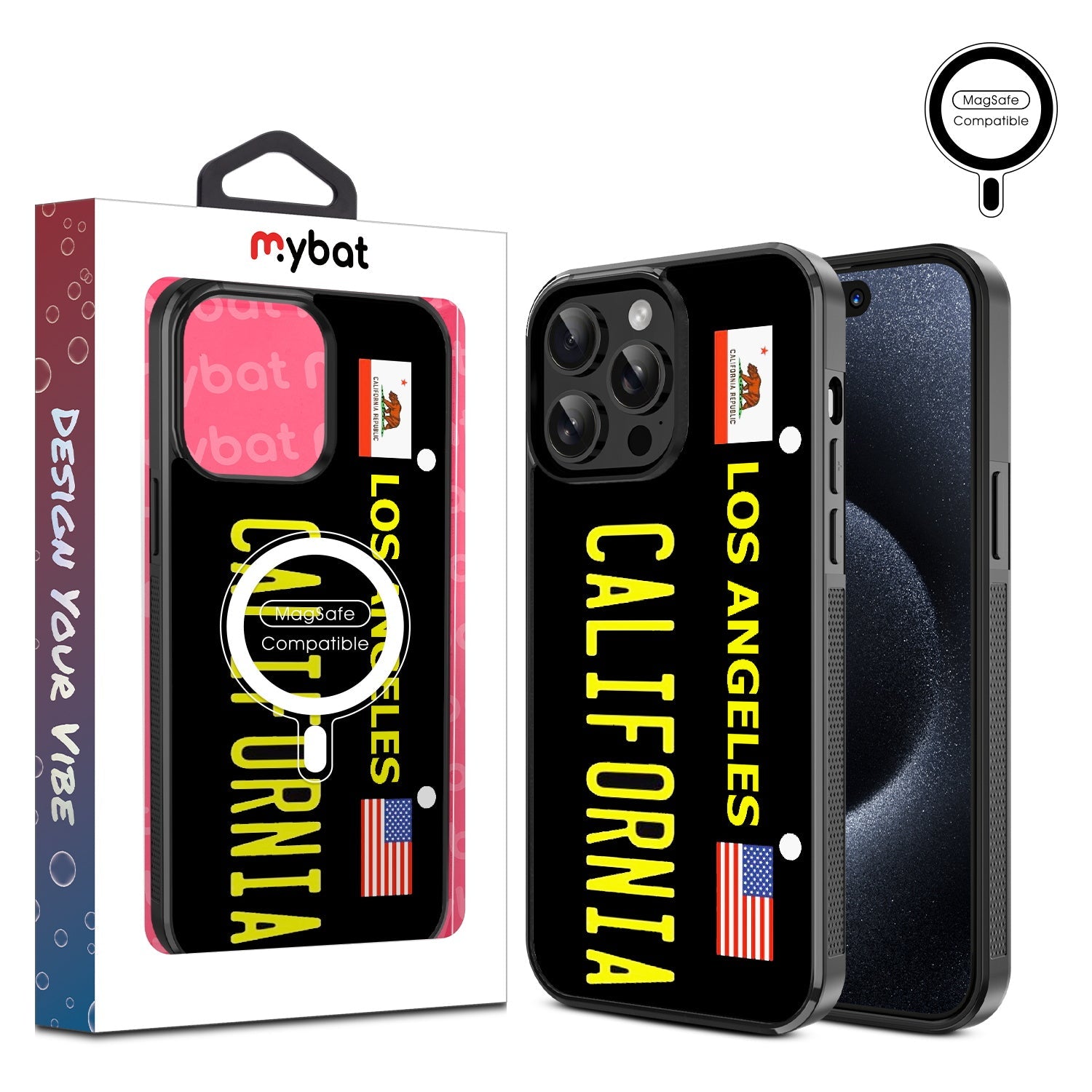 MyBat Design Lab Series MagSafe Case for Apple iPhone 15 Pro Max (6.7) - Los Angeles Black