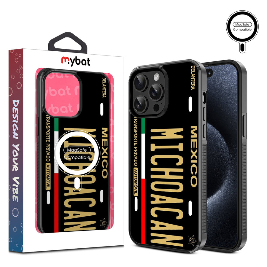 MyBat Design Lab Series MagSafe Case for Apple iPhone 15 Pro Max (6.7) - Michoacan Black