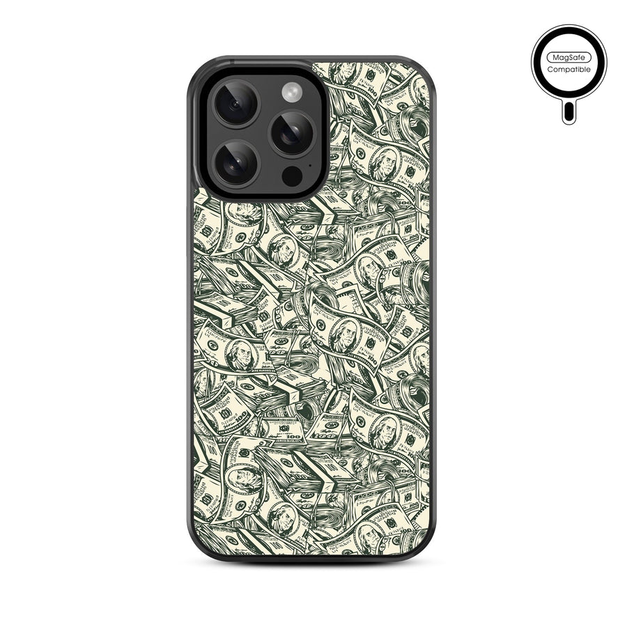 MyBat Design Lab Series MagSafe Case for Apple iPhone 15 Pro Max (6.7) - Money Stack