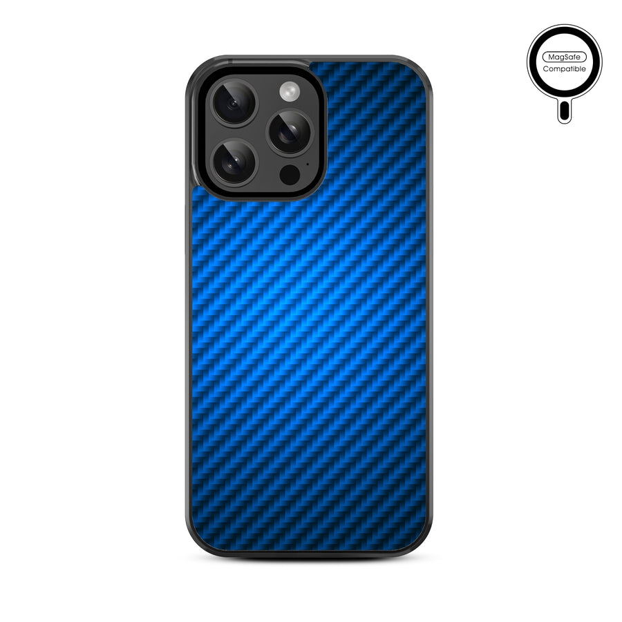 MyBat Design Lab Series MagSafe Case for Apple iPhone 15 Pro Max (6.7) - Blue Carbon Fiber - MIP15PMCSLESMSM084-3.jpg