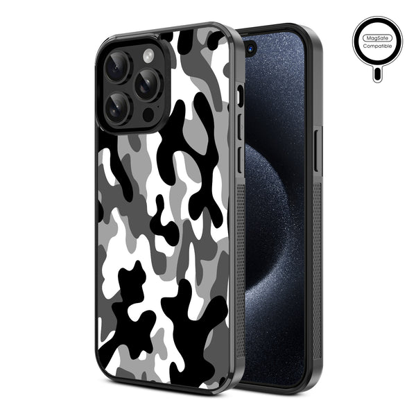 MyBat Design Lab Series MagSafe Case for Apple iPhone 15 Pro Max (6.7) - Black & White Camouflage - MIP15PMCSLESMSM122-2.jpg