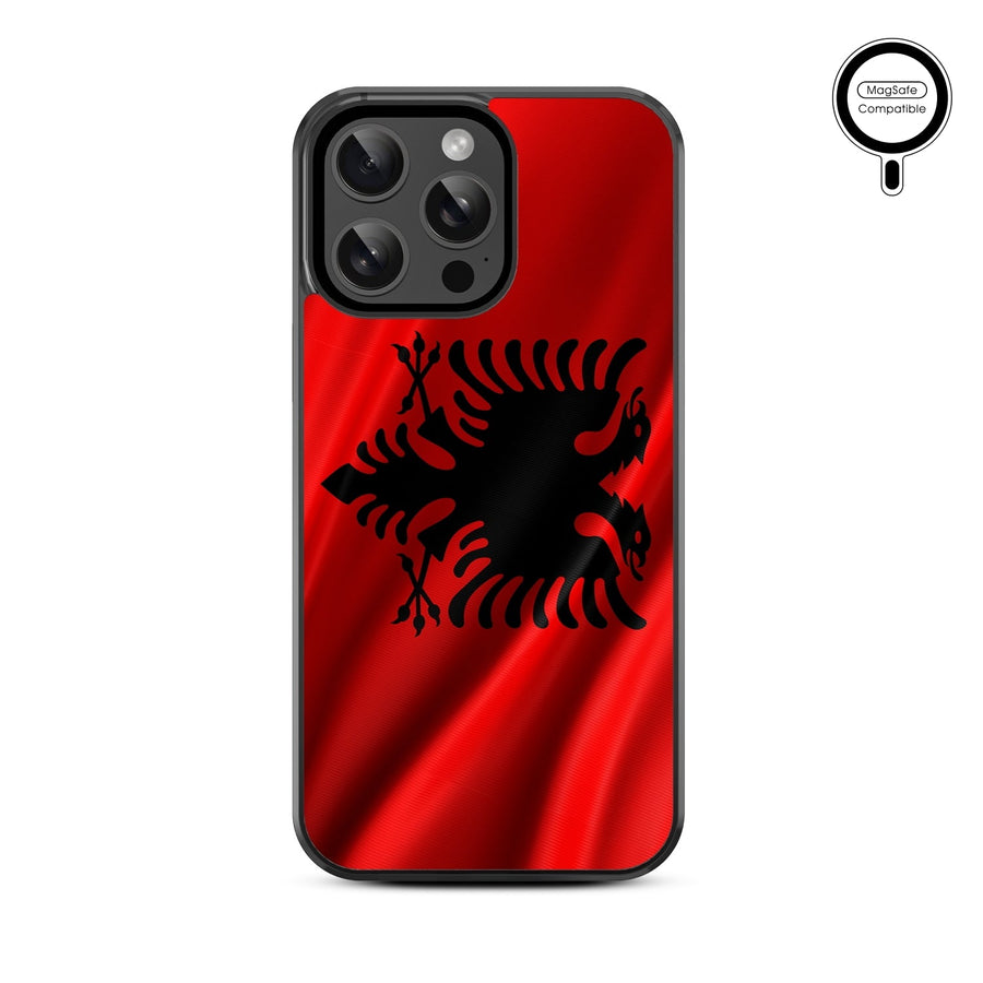 MyBat Design Lab Series MagSafe Case for Apple iPhone 15 Pro Max (6.7) - Albania Flag