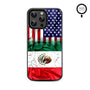MyBat Design Lab Series MagSafe Case for Apple iPhone 15 Pro Max – Mexican-American Flag