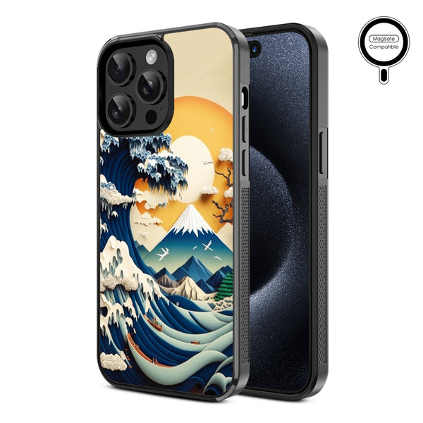 MyBat Design Lab Series MagSafe Case for Apple iPhone 15 Pro Max (6.7) - The Great Wave - MIP15PMCSLESMSM177-2.jpg