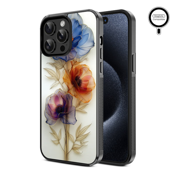 MyBat Design Lab Series MagSafe Case for Apple iPhone 15 Pro Max (6.7) - Pressed Flowers - MIP15PMCSLESMSM185-2.jpg