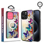 MyBat Design Lab Series MagSafe Case for Apple iPhone 15 Pro Max (6.7) - Rainbow Butterflies