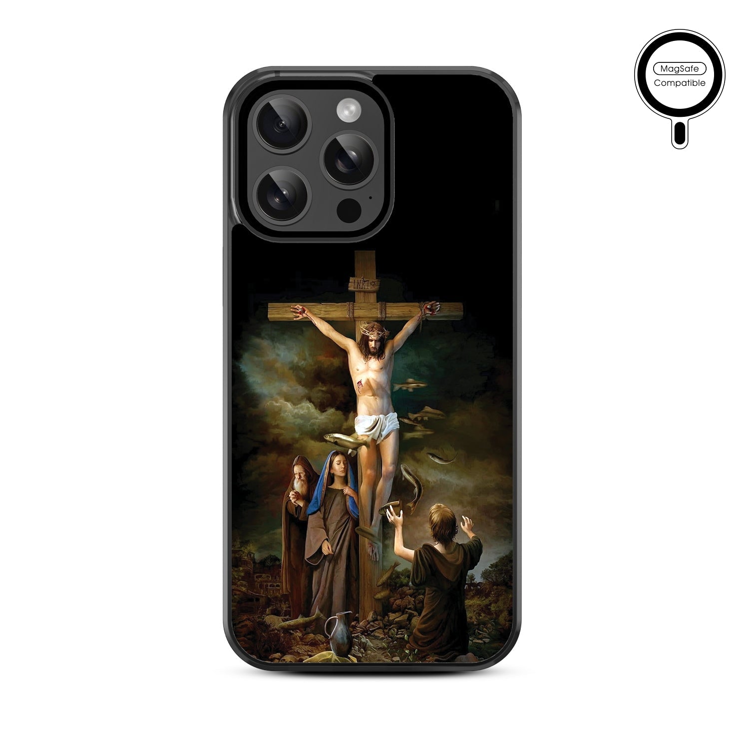 MyBat Design Lab Series MagSafe Case for Apple iPhone 15 Pro Max (6.7) - Jesus on the Cross