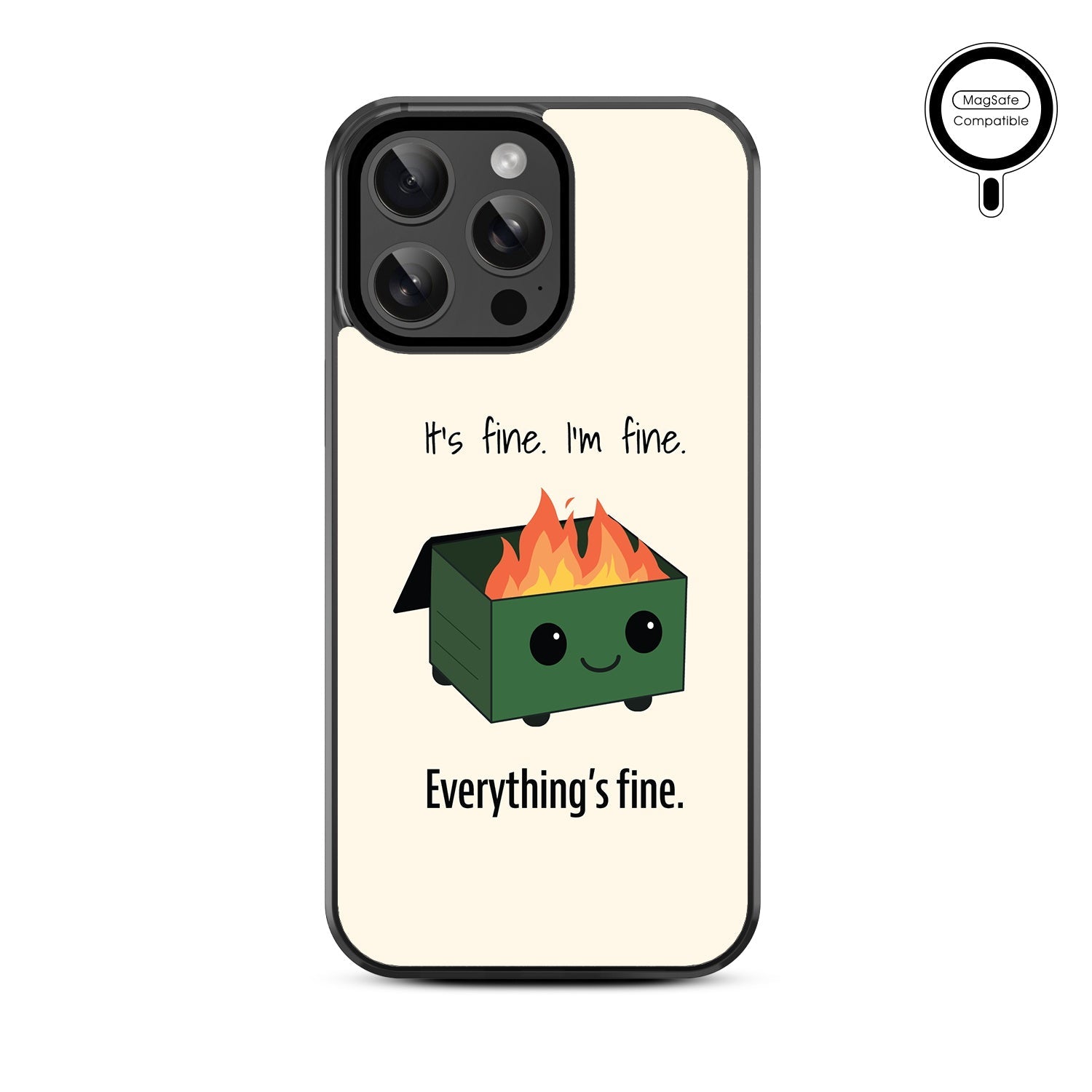 MyBat Design Lab Series MagSafe Case for Apple iPhone 15 Pro Max (6.7) - Dumpster Fire
