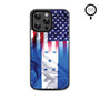 MyBat Design Lab Series MagSafe Case for Apple iPhone 15 Pro Max (6.7) - Honduras-USA Flag
