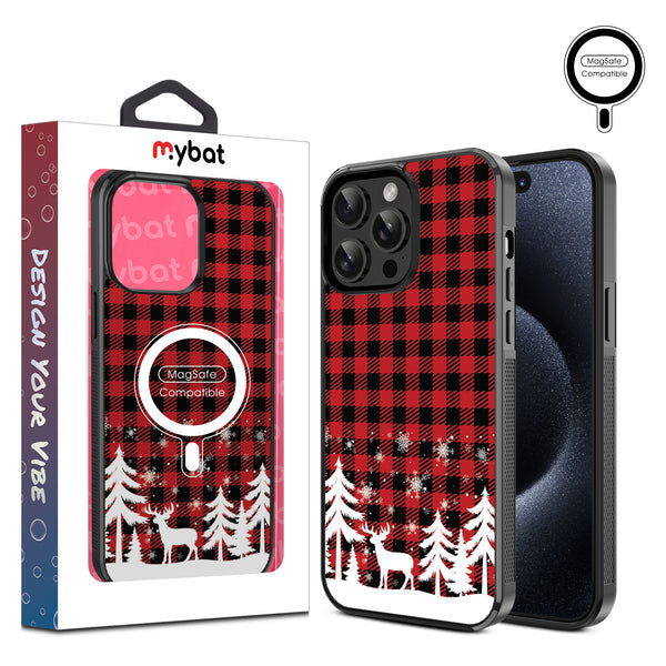 MyBat Design Lab Series MagSafe Case for Apple iPhone 15 Pro Max (6.7) - Reindeer Flannel - MIP15PMCSLESMSM276-1.jpg