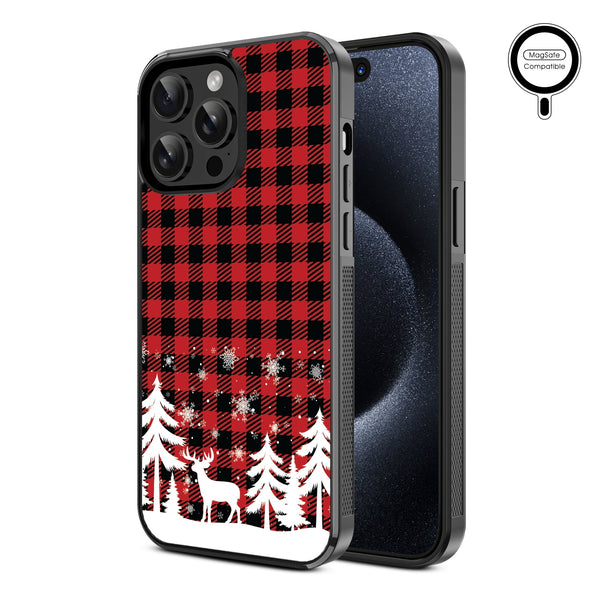 MyBat Design Lab Series MagSafe Case for Apple iPhone 15 Pro Max (6.7) - Reindeer Flannel - MIP15PMCSLESMSM276-2.jpg