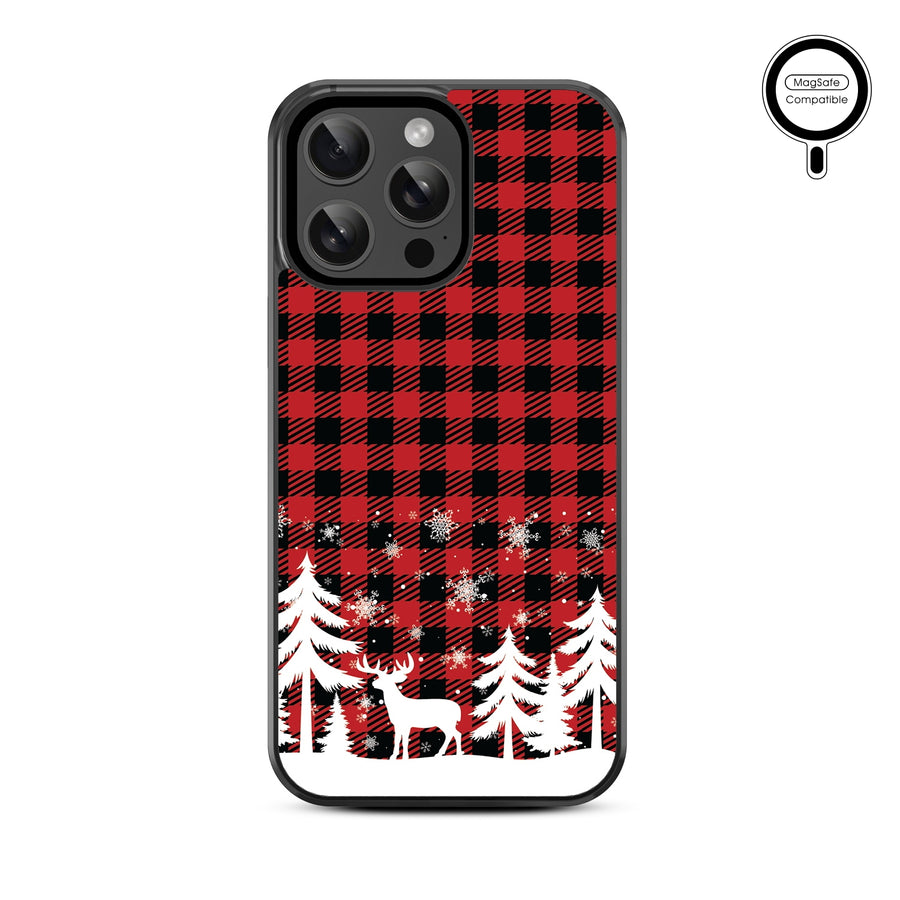 MyBat Design Lab Series MagSafe Case for Apple iPhone 15 Pro Max (6.7) - Reindeer Flannel - MIP15PMCSLESMSM276-3.jpg