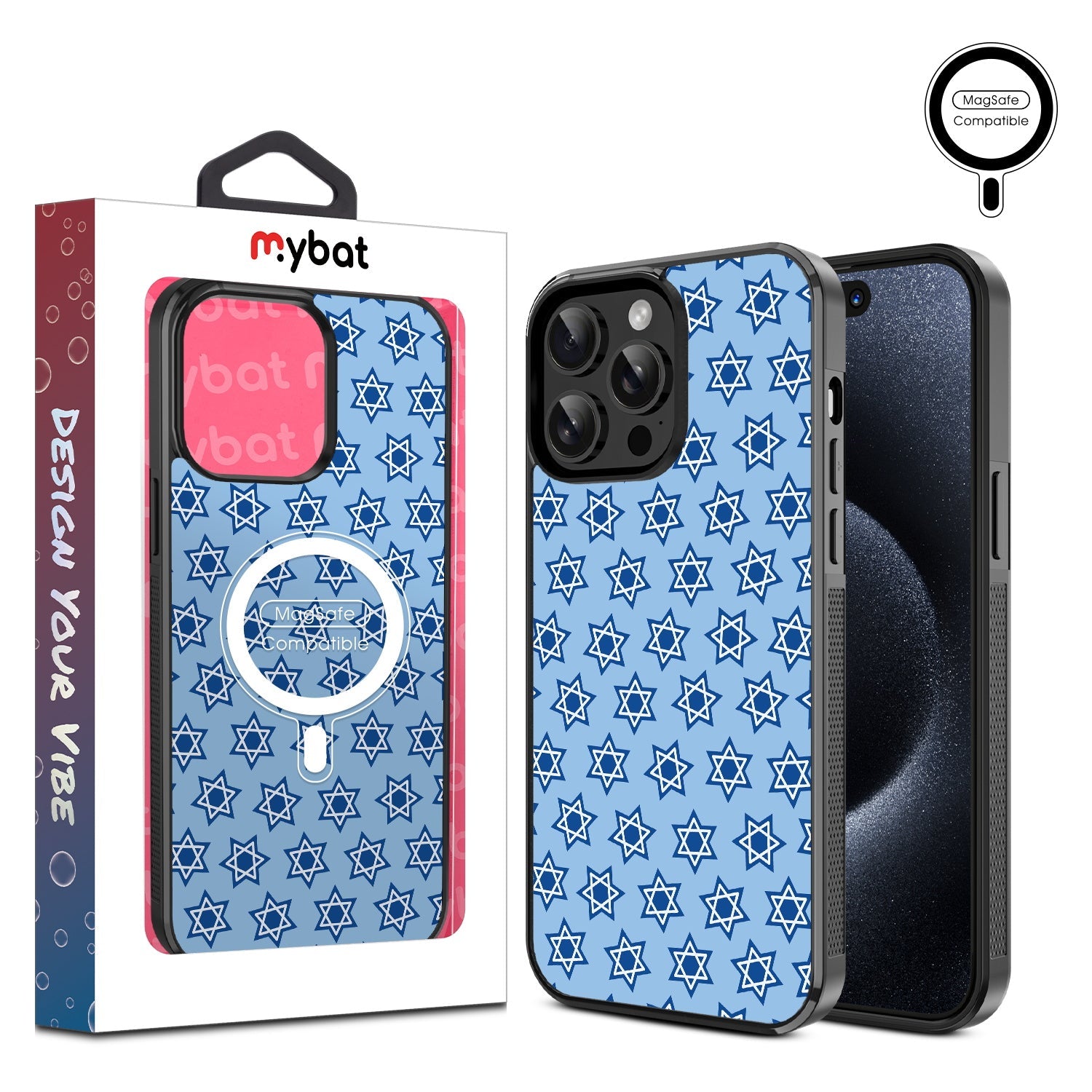 MyBat Design Lab Series MagSafe Case for Apple iPhone 15 Pro Max (6.7) - Star of David