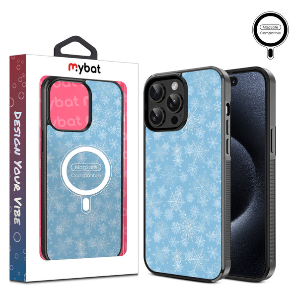 MyBat Design Lab Series MagSafe Case for Apple iPhone 15 Pro Max (6.7) - Blue Snowflakes - MIP15PMCSLESMSM283-1.jpg