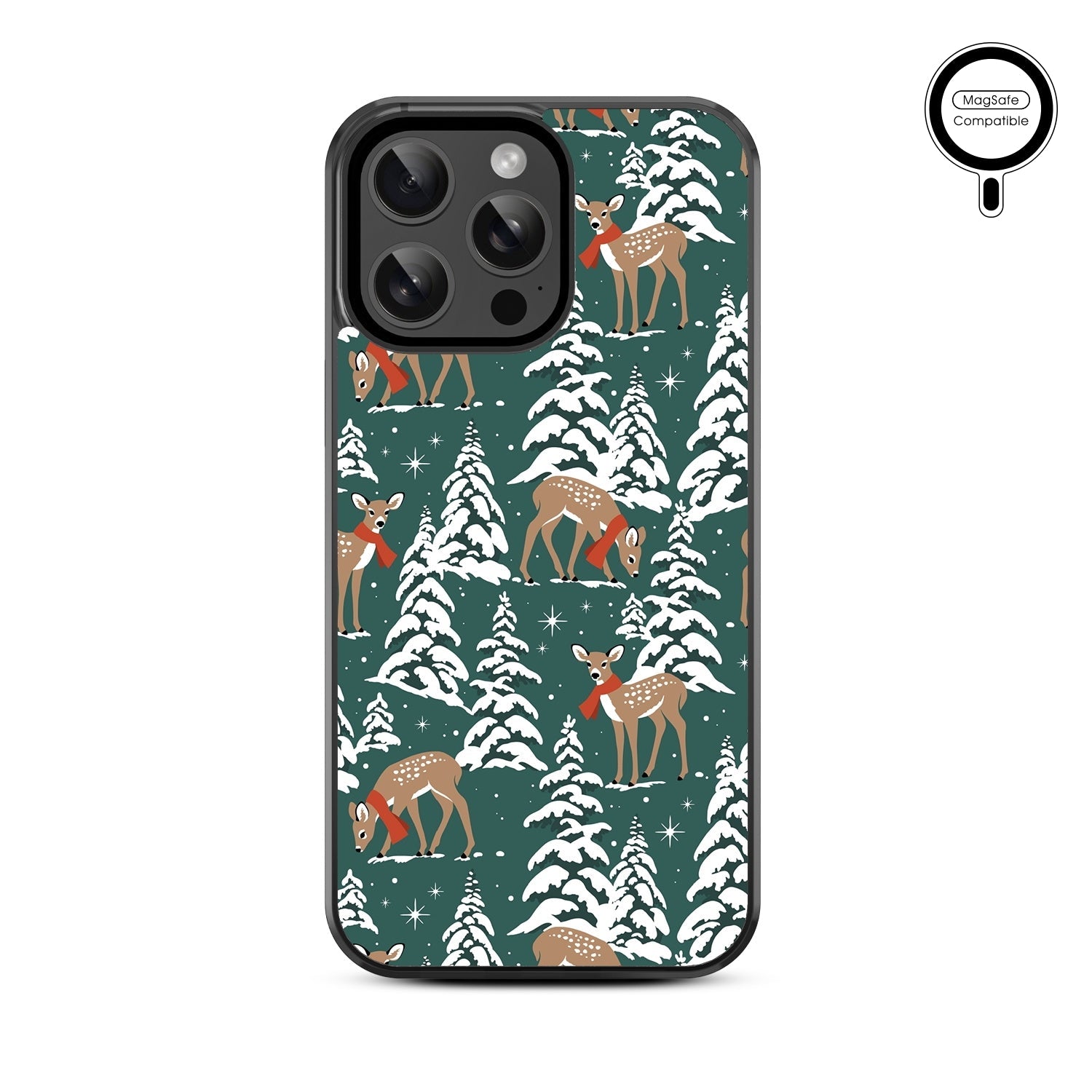 MyBat Design Lab Series MagSafe Case for Apple iPhone 15 Pro Max (6.7) - Pine & Prancer