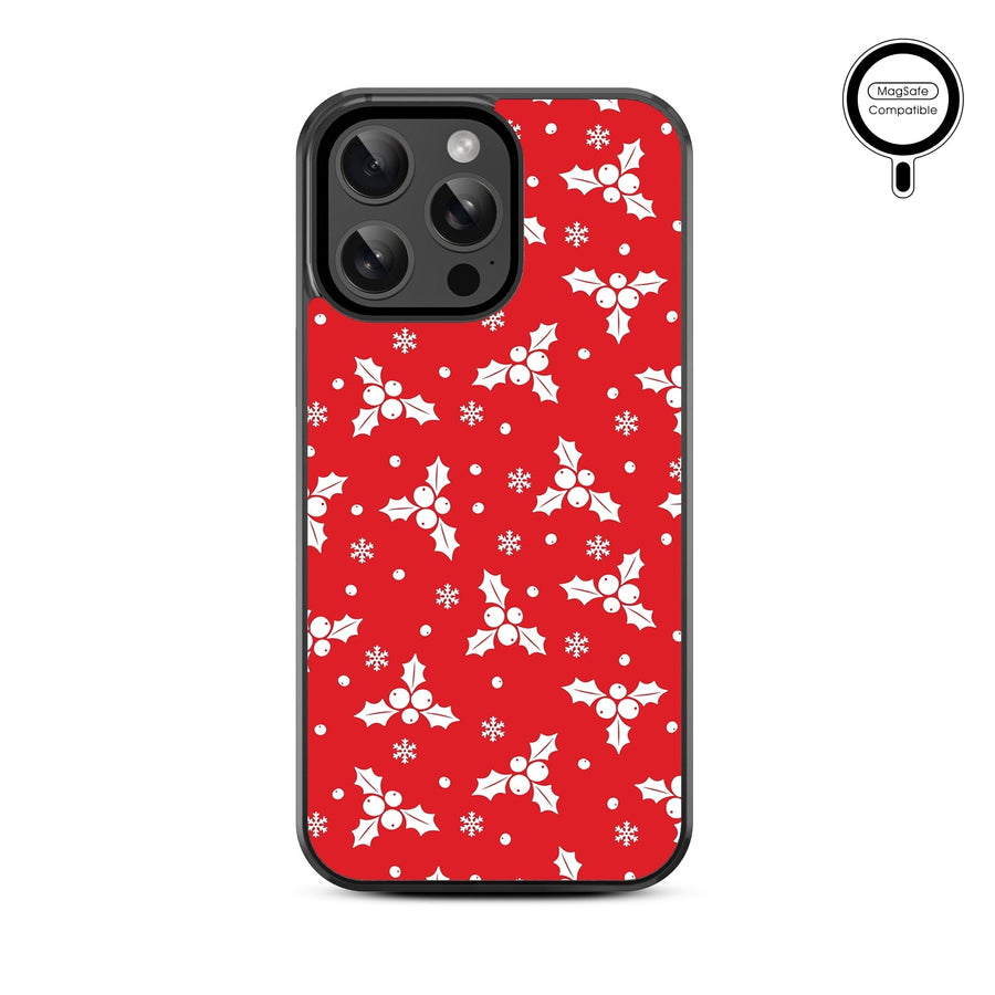 MyBat Design Lab Series MagSafe Case for Apple iPhone 15 Pro Max (6.7) - Merry Mistletoe
