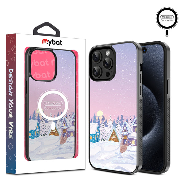 MyBat Design Lab Series MagSafe Case for Apple iPhone 15 Pro Max (6.7) - Snow Globe Village - MIP15PMCSLESMSM304-1.jpg