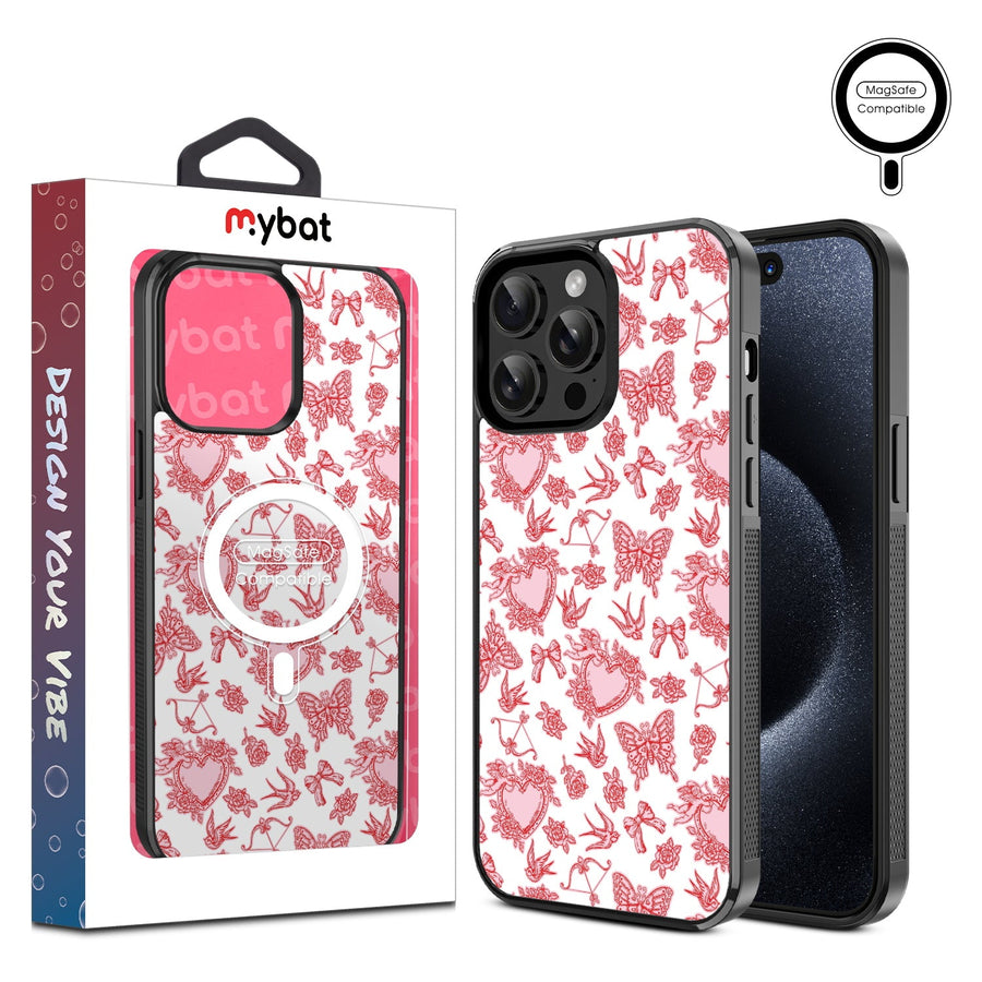 MyBat Design Lab Series MagSafe Case for Apple iPhone 15 Pro Max (6.7) - Sending Love