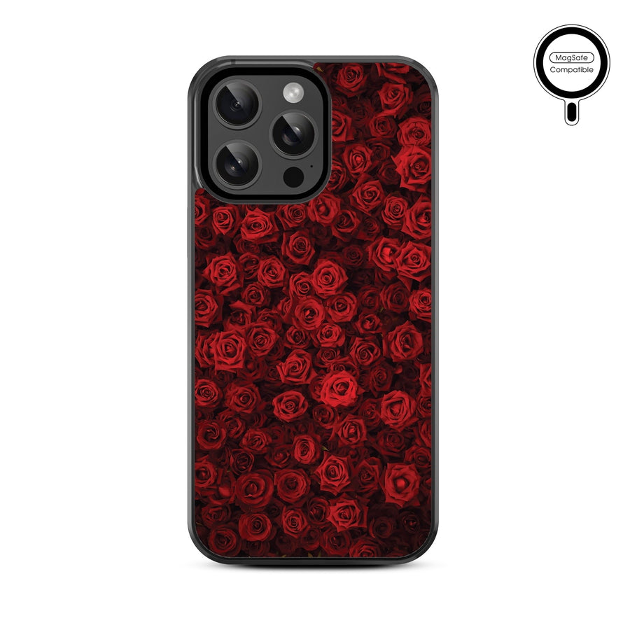 MyBat Design Lab Series MagSafe Case for Apple iPhone 15 Pro Max (6.7) - Red Roses